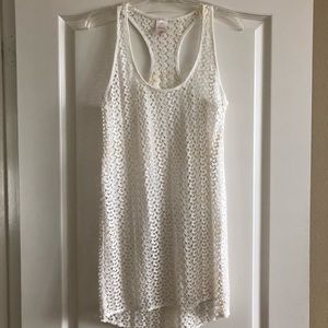 Racer Back Swim Cover Up Ivory